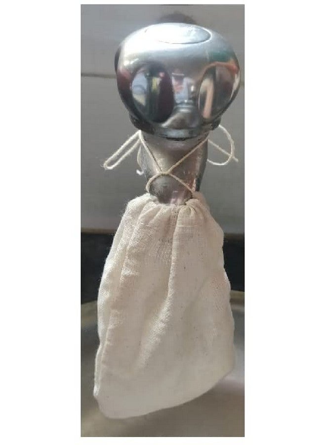 WUD 10 pieces Unbleached Muslin Cloth Water Filter for Tap;No plastic; No Colour Fabric Tap cover for Purifying; Filtering the water in Home and Kitchen, purification method- filteration - Image 5