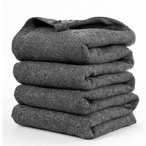 CHANDRAVATI Woollen Blanket Super Soft Single Bed Blankets for Heavy Winter || Use Advance Technology That Make 2X Warm & Light Weight Than Old Heavy suffocated Blanket ||150x225cm || Charcoal Grey. - Image 1