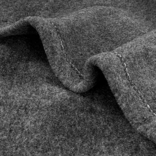 CHANDRAVATI Woollen Blanket Super Soft Single Bed Blankets for Heavy Winter || Use Advance Technology That Make 2X Warm & Light Weight Than Old Heavy suffocated Blanket ||150x225cm || Charcoal Grey. - Image 5