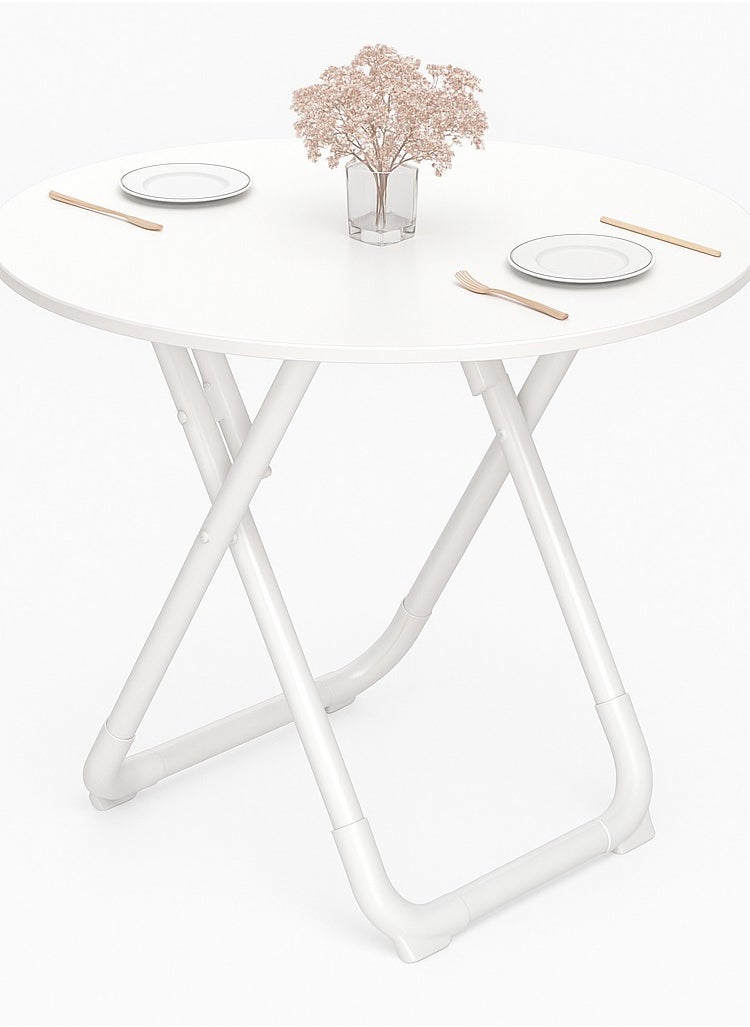 X spring Easy-Assembly Foldable End Table - X-Structure with 4 Non-Slip Leg Pads, Compact Storage Solution for Living Rooms  - Image 2