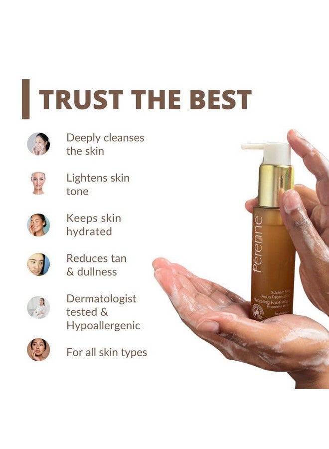Perenne Daily Skincare CTM Kit | Face Wash, Toner & Moisturizer | Hydrating, Lightweight & Non-Sticky | For Dry, Normal & Combination Skin | Sulphate & Paraben Free | Men & Women |2 X 100ml + 50gm - Image 2