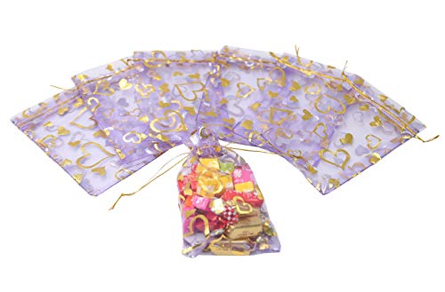 Stratalife Organza Bags 4x6 Mesh Bags with Drawstring Small Pouches for Jewelry Wedding Party Favors Candy Gift 100PCS Lilac Purple - Image 5