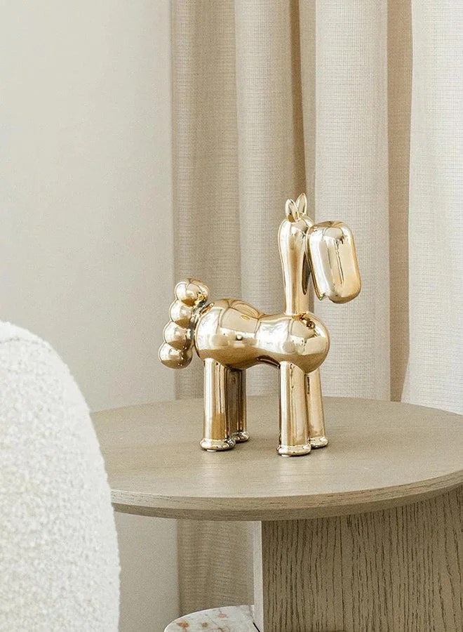 KNOT HOME Cleo Arneson Gold Equine Elegance Figure Knot Home Designer Accessory for Bedroom Living Dining Room Office Area Décor