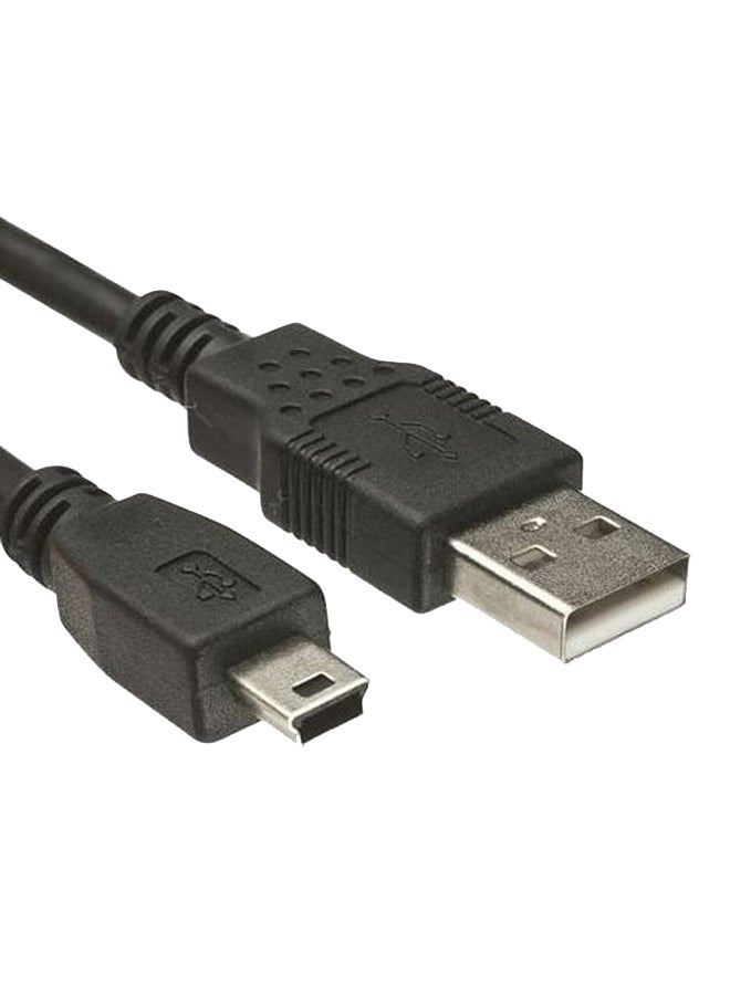 كابل مزامنة بيانات Mini USB أسود