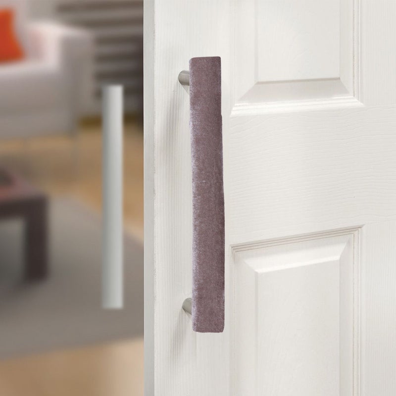 2 Pair Refrigerator Handle Covers Door Handle Protective Kitchen Appliance Tube Covers Wrap (Light Grey) - Image 2