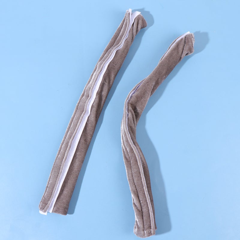 2 Pair Refrigerator Handle Covers Door Handle Protective Kitchen Appliance Tube Covers Wrap (Light Grey) - Image 3