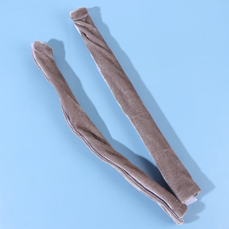 2 Pair Refrigerator Handle Covers Door Handle Protective Kitchen Appliance Tube Covers Wrap (Light Grey) - Image 4