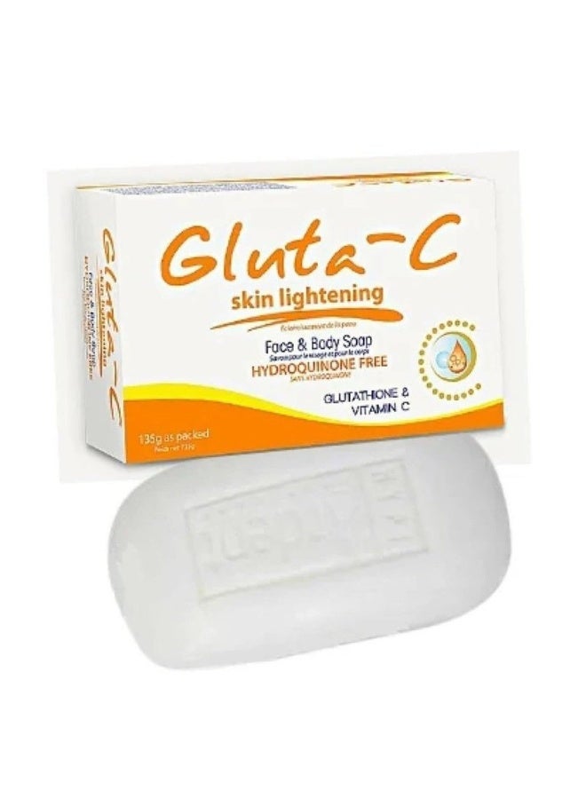 GLUTA C Skin Lightening Face And Body Soap 135g*2 - Image 2