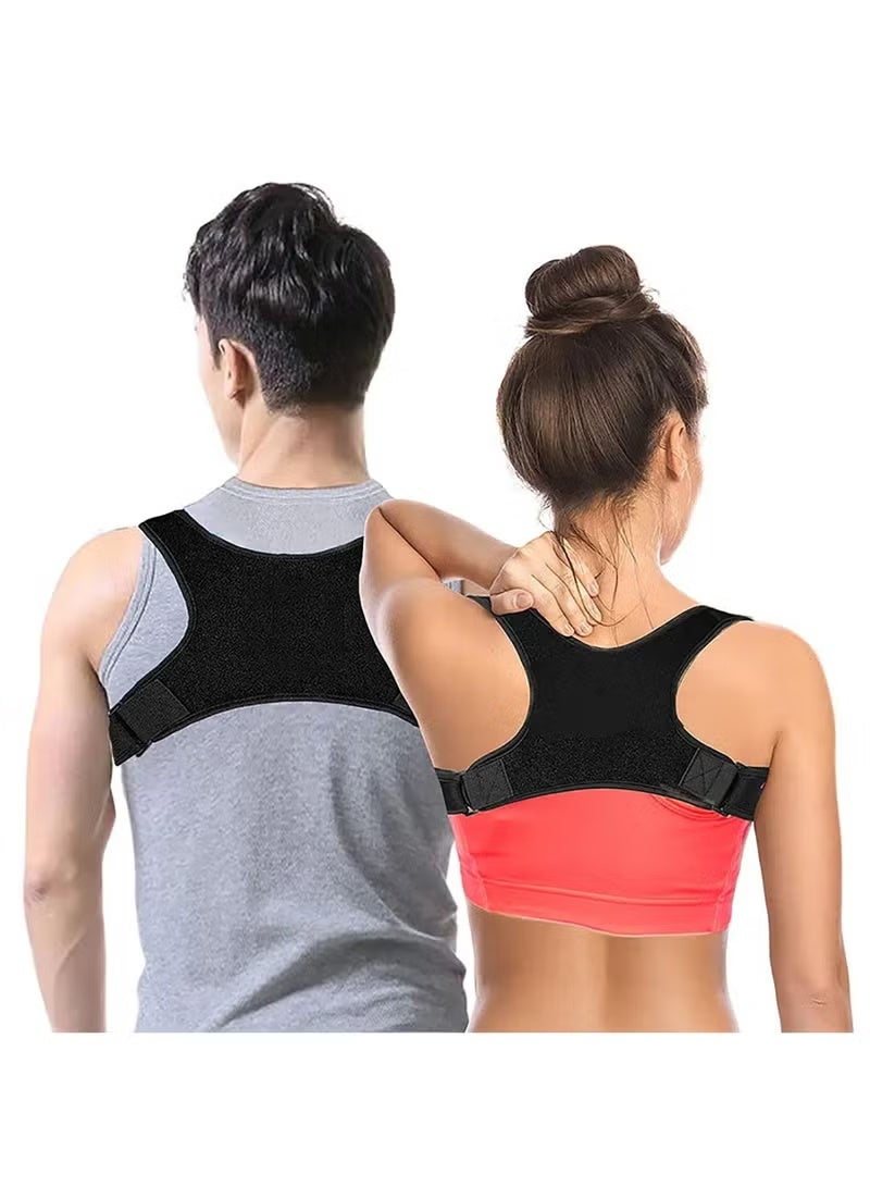 Adjustable Posture Corrector Back Support Brace Belt Back Posture Corrector for Men and Women Providing Shoulder Neck Back Pain Relief - Image 1