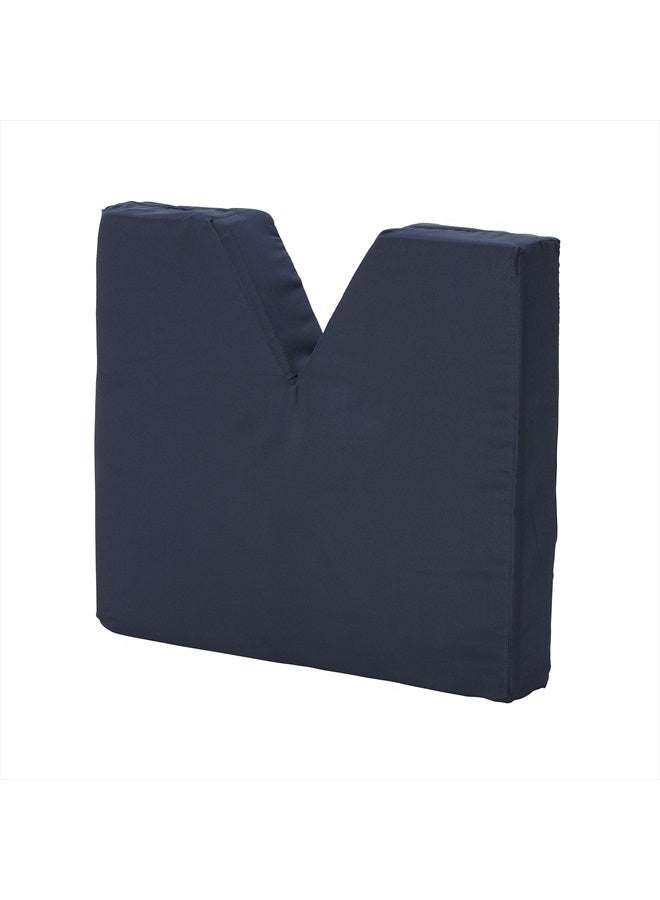 DMI Comfort Contoured Foam Coccyx Seat Cushion for Sciatica Back Pain with Supportive Hard Board Removable Insert for Chair or Wheelchair , Navy - Image 1