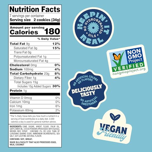 Back to Nature Double Creme Sandwich Cookies, Plant-Based, Non-GMO, Plant-Based, Made with Wheat Flour, Snack Happy, 8.25 oz Box - Image 2