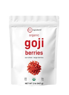 Micro Ingredients Organic Goji Berries, 32 Ounces | 100% Natural Sun-Dried Whole Fruit | Sulfate & Additive Free  - Image 1