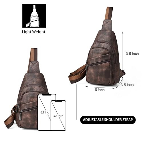 Mroede Sling Bag Crossbody Bags for Women Small Cross Body Bag Fanny Packs Chest Sling Purse for Daily Travel Leisure Sport - Image 3