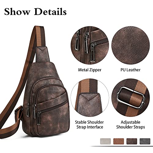 Mroede Sling Bag Crossbody Bags for Women Small Cross Body Bag Fanny Packs Chest Sling Purse for Daily Travel Leisure Sport - Image 5