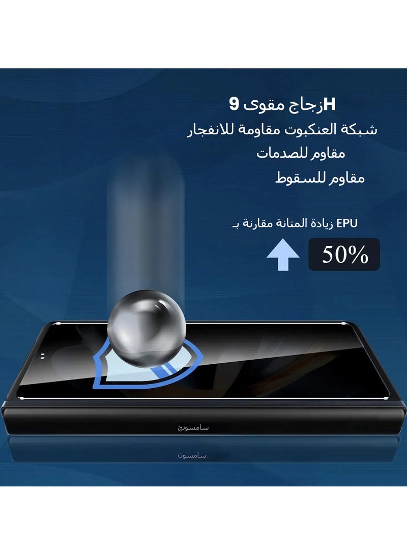 general 2+2Pack for Galaxy Z Fold 4 Privacy Screen Protector and Tempered Glass Camera Lens Protector Anti-Scratch No Bubbles Anti-Spy - Image 4