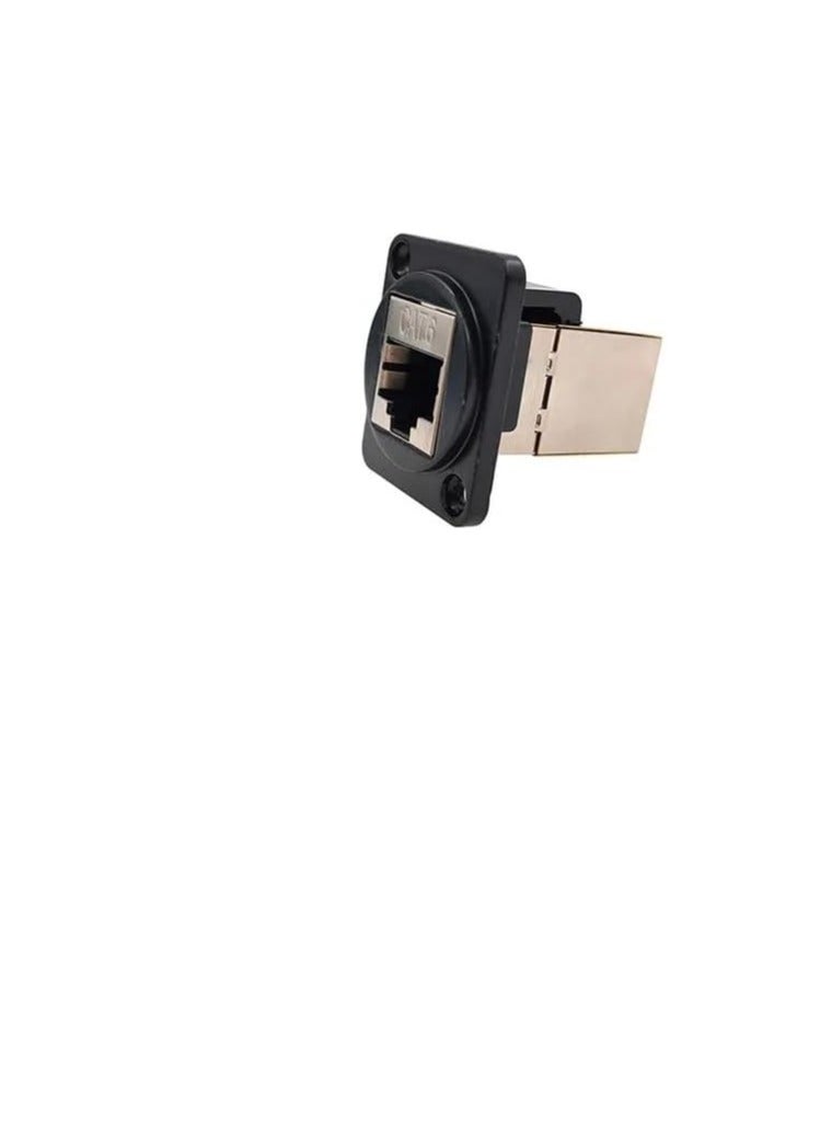 DKURVE D-Type RJ45-CAT6 Shielded Ethernet Panel Mount Socket, CAT5E Compatible - Image 3