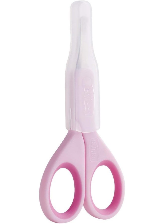 Chicco Baby Nail Scissors, Pink (0m+) - Image 2