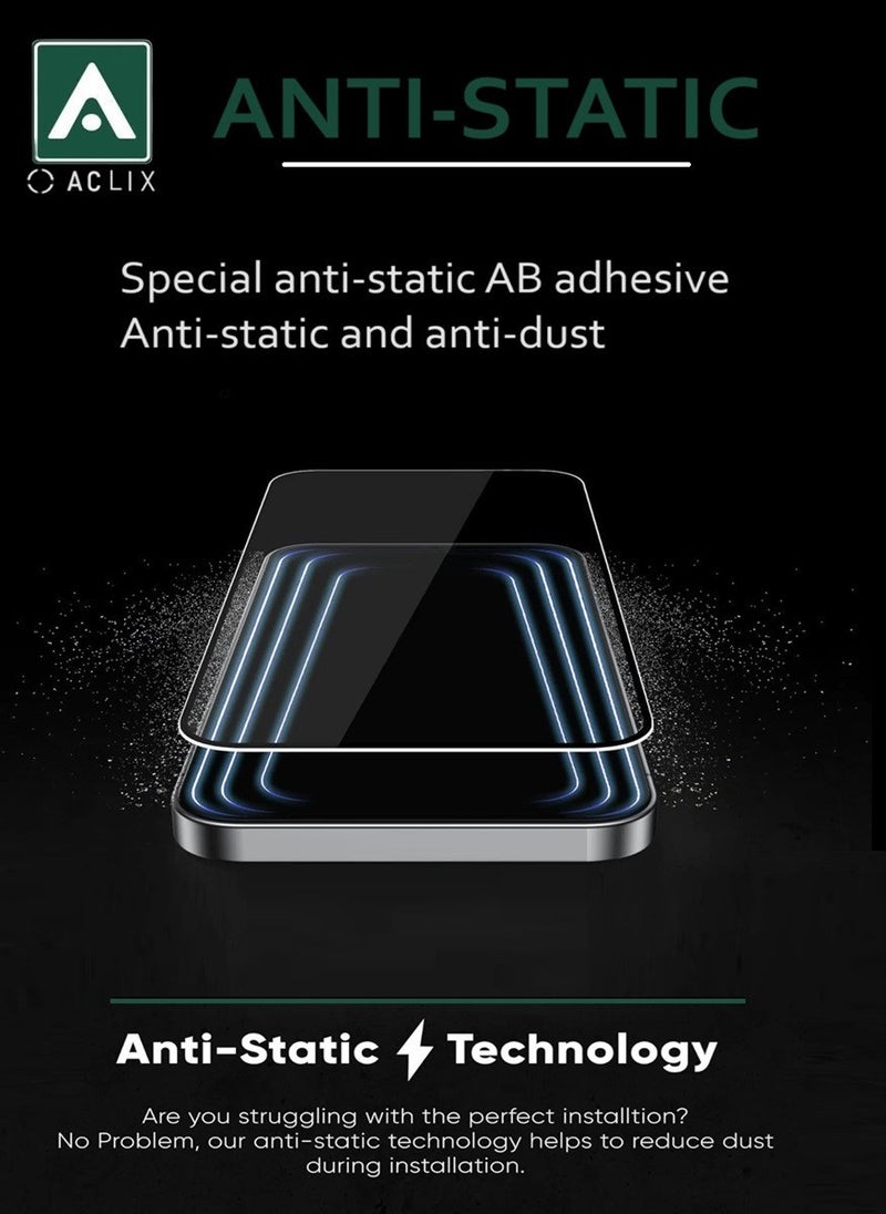 ACLIX 3 Pieces Antistatic ESD Dustproof Premium Quality High Definition Tempered Glass Screen Protector Designed For Samsung Galaxy M14 - Image 5