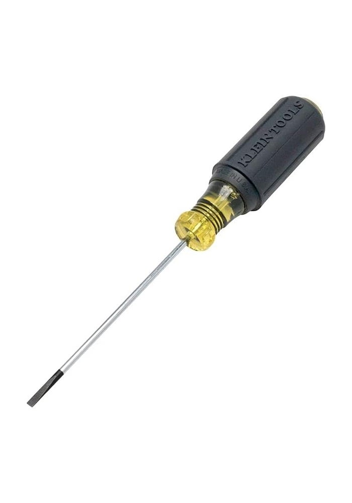 Klein Tools 612-4 Flat Head Terminal Block Screwdriver with 1/8-Inch Cabinet Tip and 4-Inch Round Shank - Image 5