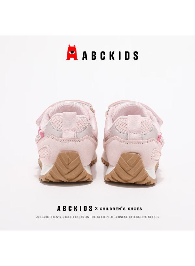 Abc Kids Autumn Kids Running Shoes Boys And Girls Student Breathable Mesh Casual Sneakers Rose/pink Size 35 - Image 5
