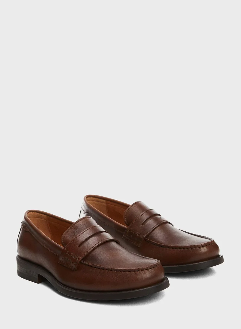 Mango Man Formal Slip On Loafers