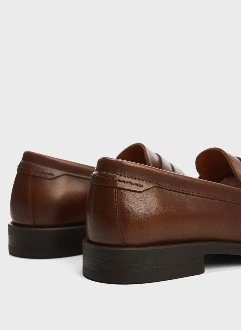 Mango Man Formal Slip On Loafers
