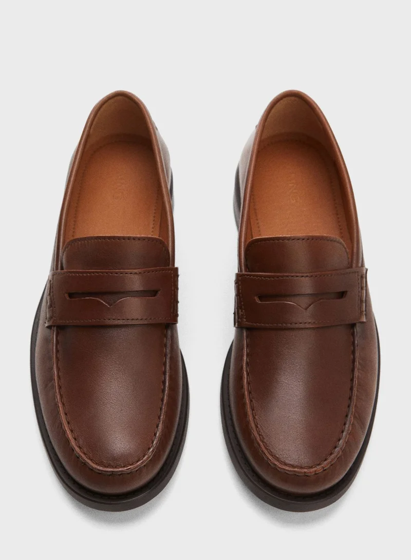Mango Man Formal Slip On Loafers