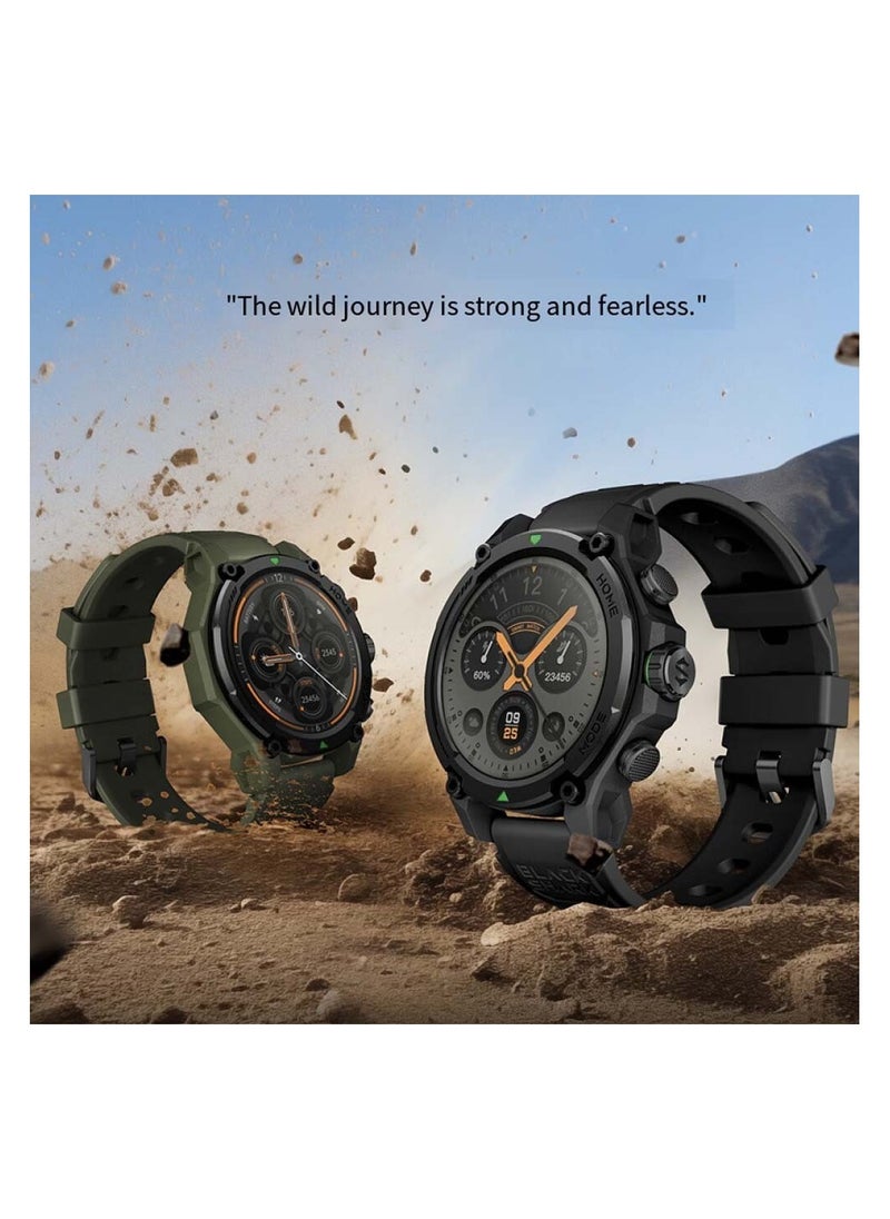 BLACK SHARK - Ultra Strong Smartwatch With 1.43-inch Display, Built-in GPS, 100 Sports Modes, 21-Days Battery Life,Health Monitoring & IP68 Water Resistance  GS3 - Black - Image 1