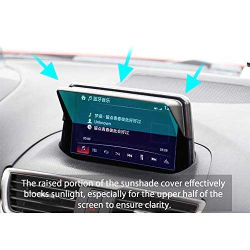 LFOTPP Navigation Visor Sunshade for C-HR(2016+) Corolla E210(2019+) RAV44(2019+) Ridgeline(2018+) Corolla Sport(2020+) GPS Navigation Sun Hood Anti Reflective,NO Glare Reflection Radio Shade Visor - Image 5