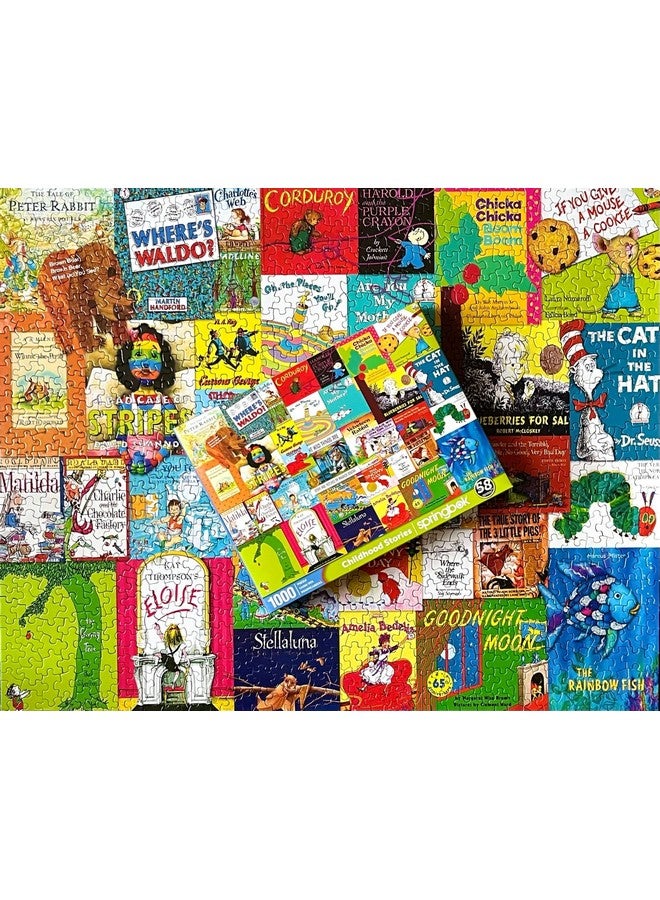 سبرينغبوك مجموعة ألغاز من 1000 قطعة من قصص الطفولة للكبار والصغار تحتوي على أغلفة كتب من بعض متاجر كتب الطفولة المفضلة لديك - Image 4