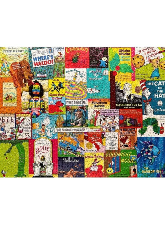 سبرينغبوك مجموعة ألغاز من 1000 قطعة من قصص الطفولة للكبار والصغار تحتوي على أغلفة كتب من بعض متاجر كتب الطفولة المفضلة لديك - Image 3