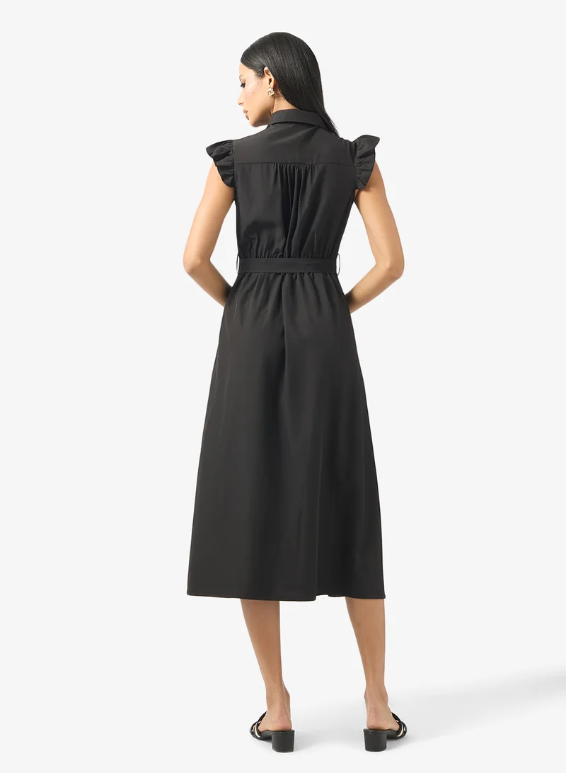 ELLA Belted Shirt Dress