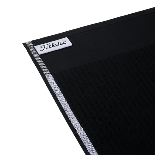 Titleist Black Towel, Black/White, 20 x 40-Inch - Image 4