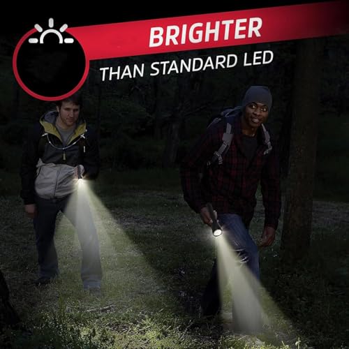 Hilngav Heavy Duty 3-Cell D Battery LED Big Flashlights, Single Mode, Aluminum Alloy Torch, Rugged Metal Large Flashlight for Outdoor Adventures and Emergency Power Outages (2 Pack) - Image 5