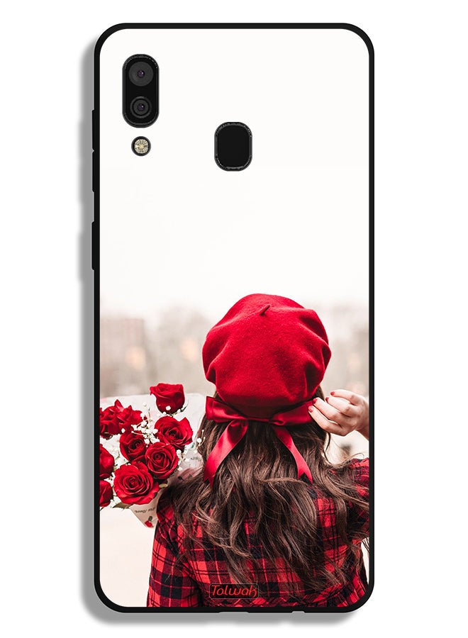 Tolwak Samsung Galaxy A30 Protective Case Cover Holding Flowers - Image 1