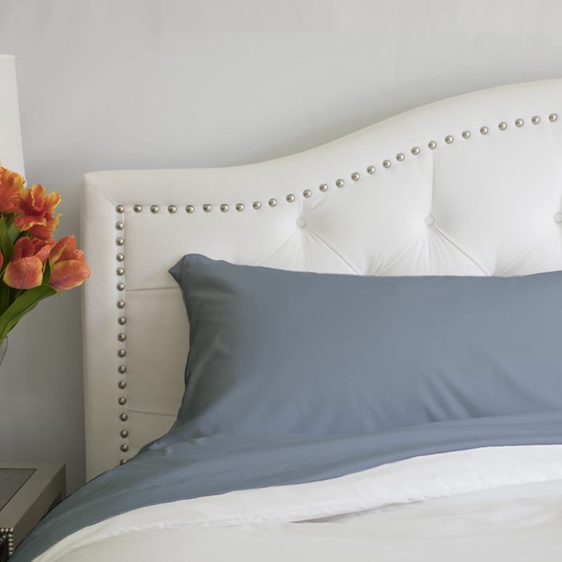 PeachSkinSheets PeachSkinSheets French Blue Sheet Set - 1500tc Level of Softness - Extra Soft Cooling Sheets for Hot Sleepers and Night Sweats - Twin  - Image 1