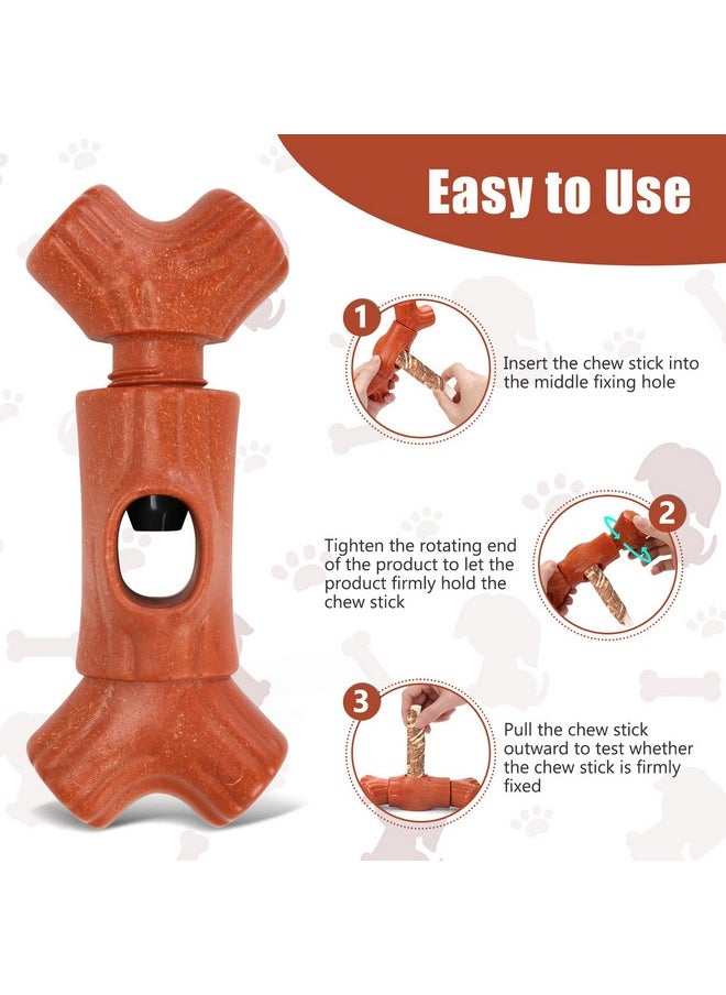 GearRoot - GearRoot Bully Stick Holder for Dogs,Interactive Dog Bone Holder Safety Device to Prevent Choking Fits Various Bone Sticks, 2 Pack - Image 1