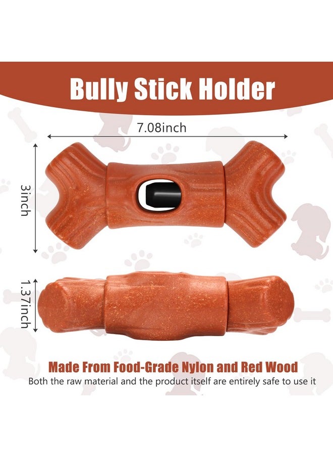 GearRoot - GearRoot Bully Stick Holder for Dogs,Interactive Dog Bone Holder Safety Device to Prevent Choking Fits Various Bone Sticks, 2 Pack - Image 1