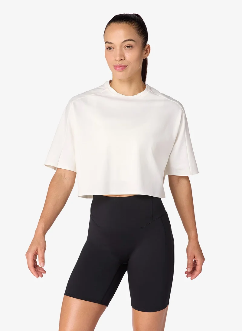 SQUATWOLF Pima Tdry™ Oversized Crop Gym Tee