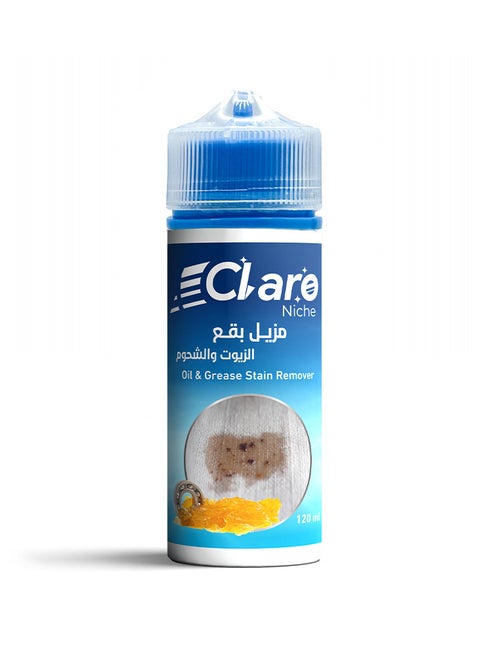 Claro Niche Oil & Grease Stain Remover – Powerful Formula for Removing Industrial Oils, Grease & Tough Stains – 120ml