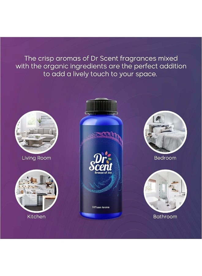 Dr Scent Breeze of Joy Diffuser Aroma Address – Velvet Cedar, Citrus, and Cedarwood Fragrance | Made in the UK (500ml) Perfect for Offices, Homes, Shops, Hotel Rooms & Small Lobbies - Image 4