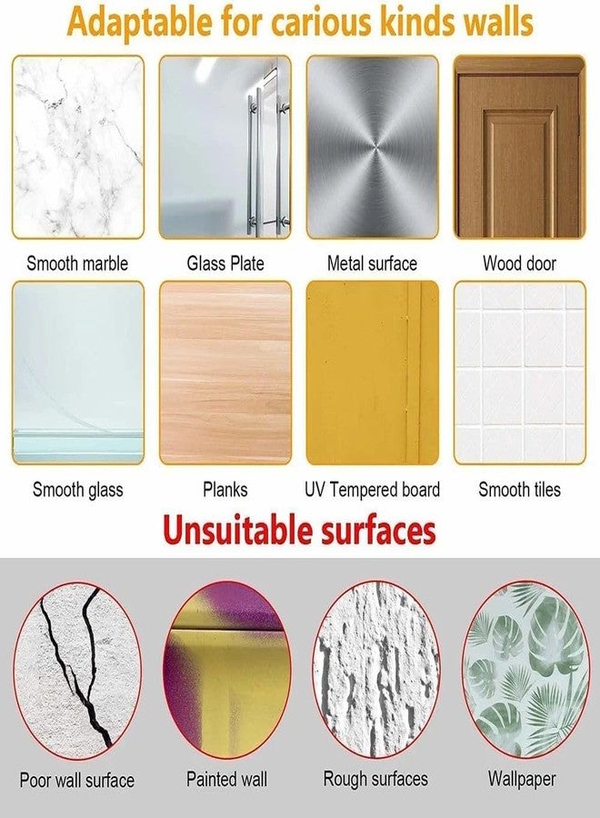 BRAVIK Self Adhesive Wall Hooks - Heavy Duty Wall Hooks for Hanging | Nail Free Sticky Hooks for Wall Heavy Items Without Drilling, Transparent Wall Hanger Flower Hook - (Flower Hook (5 Piece)) - Image 5