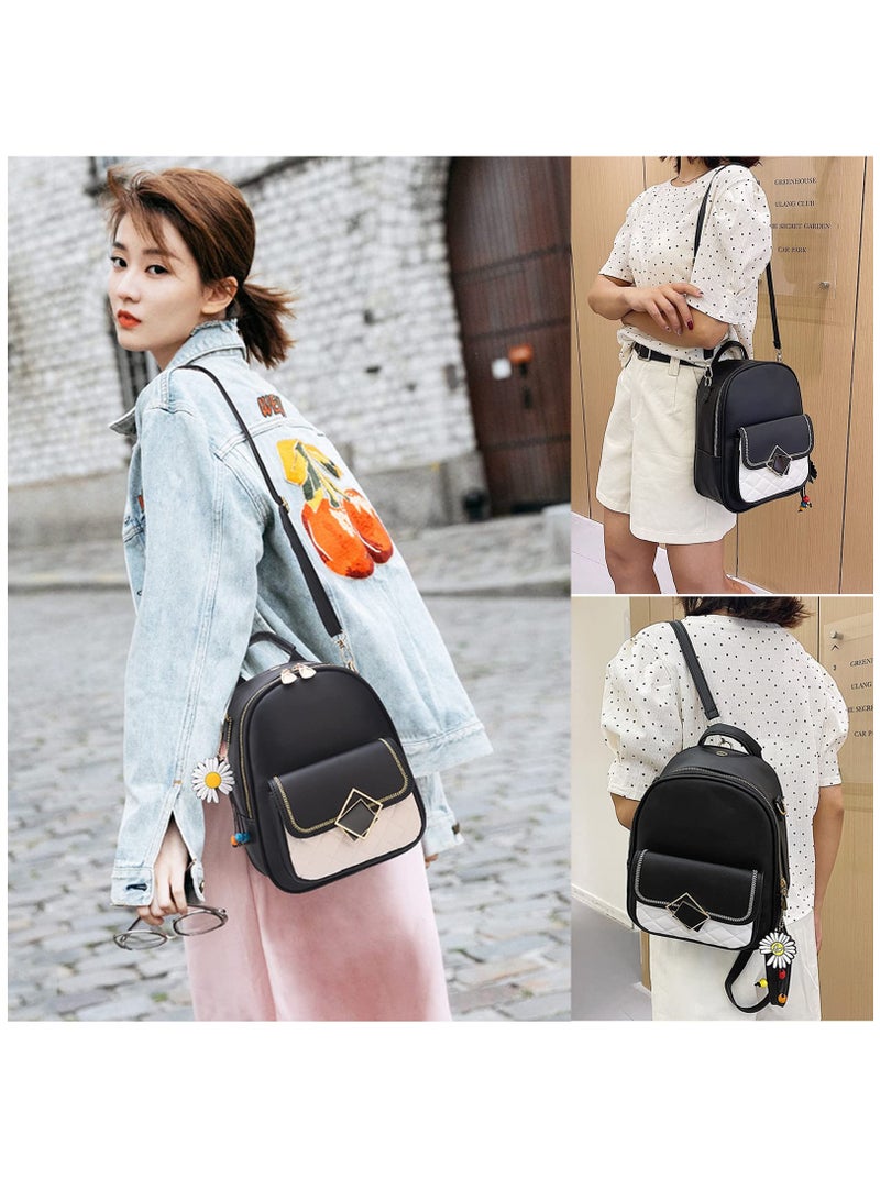 Women Fashion Backpack, Purse Mini Handbag Rucksack PU Leather Daypack Shoulder Bags Casual Schoolbags for Teenagers Girls Work School Travel - Image 3