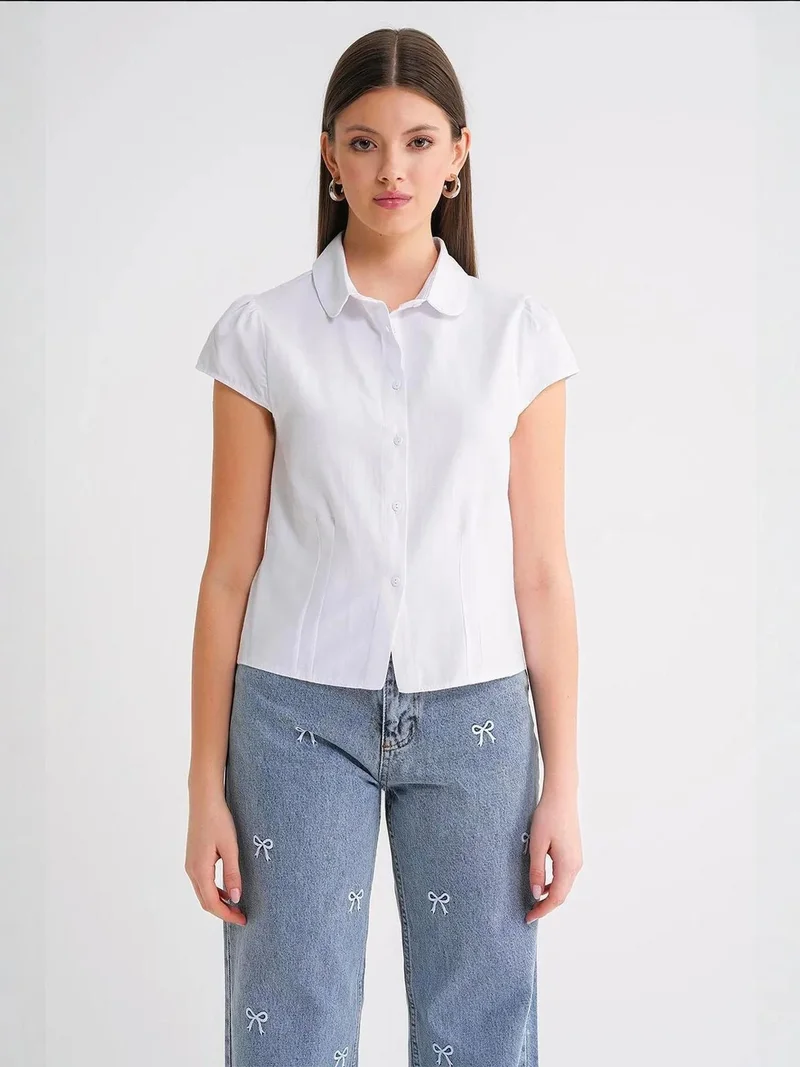 MixRay Mixray Slim Fit Poplin Shirt