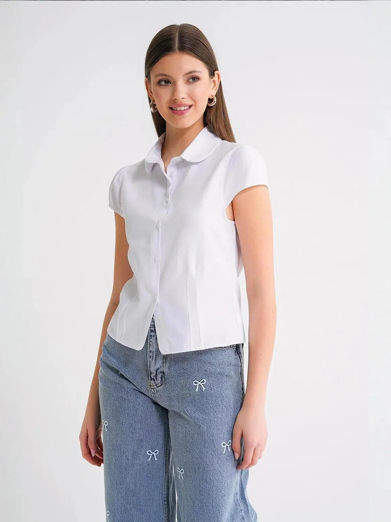 MixRay Mixray Slim Fit Poplin Shirt