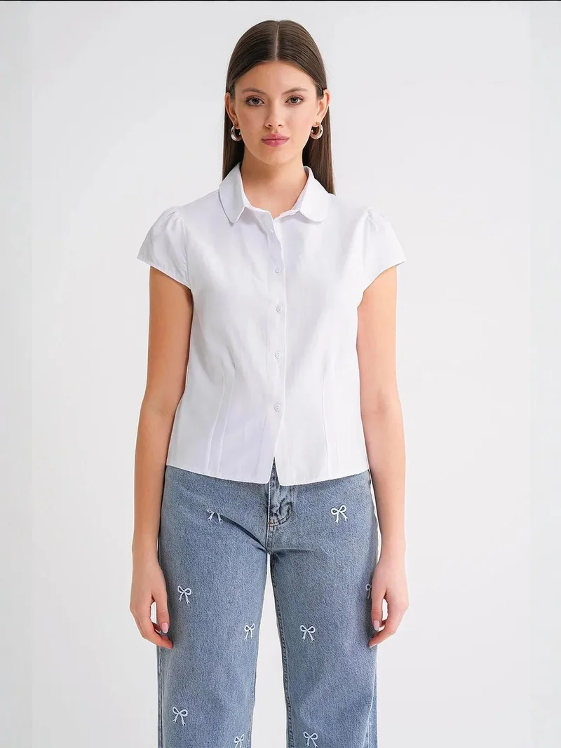 MixRay Mixray Slim Fit Poplin Shirt