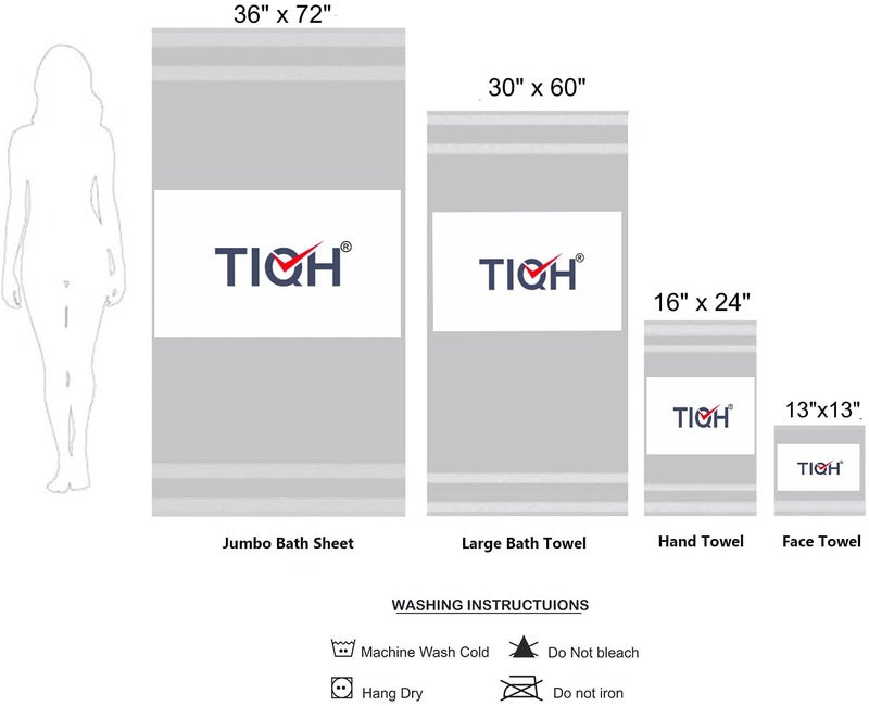 TIQH Quick Fast Drying Lightweight Super Soft Water Absorbent Towel for Beach Swimming (Pack of 1) 36 x 72 Inch (Pattern 05) - Image 3