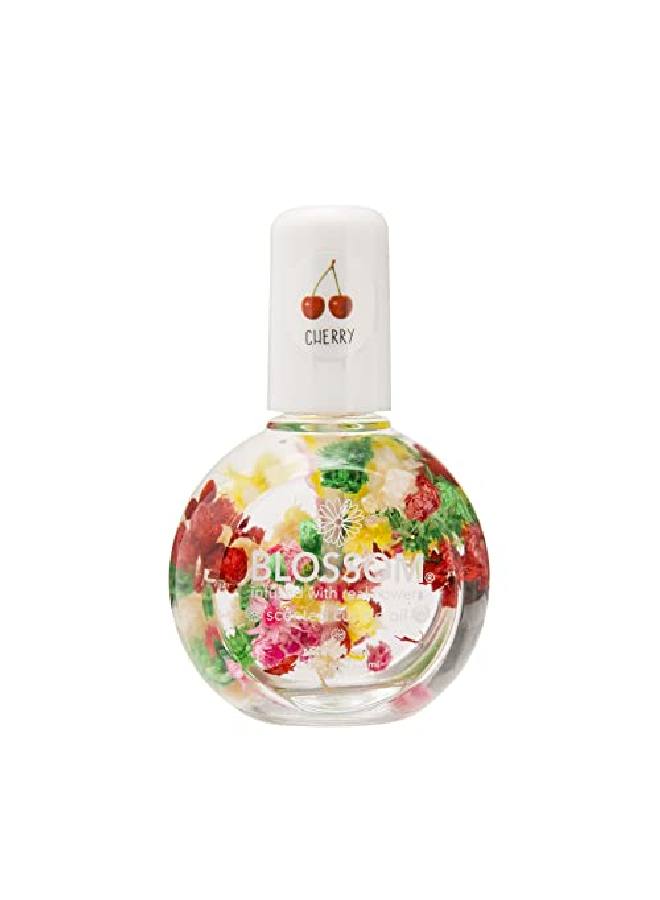 Blossom زيت تقوية وترطيب وترطيب البشرة المعطر مع زهور حقيقية مصنوع في الولايات المتحدة 092 أونصة سائلة كرز - Image 2