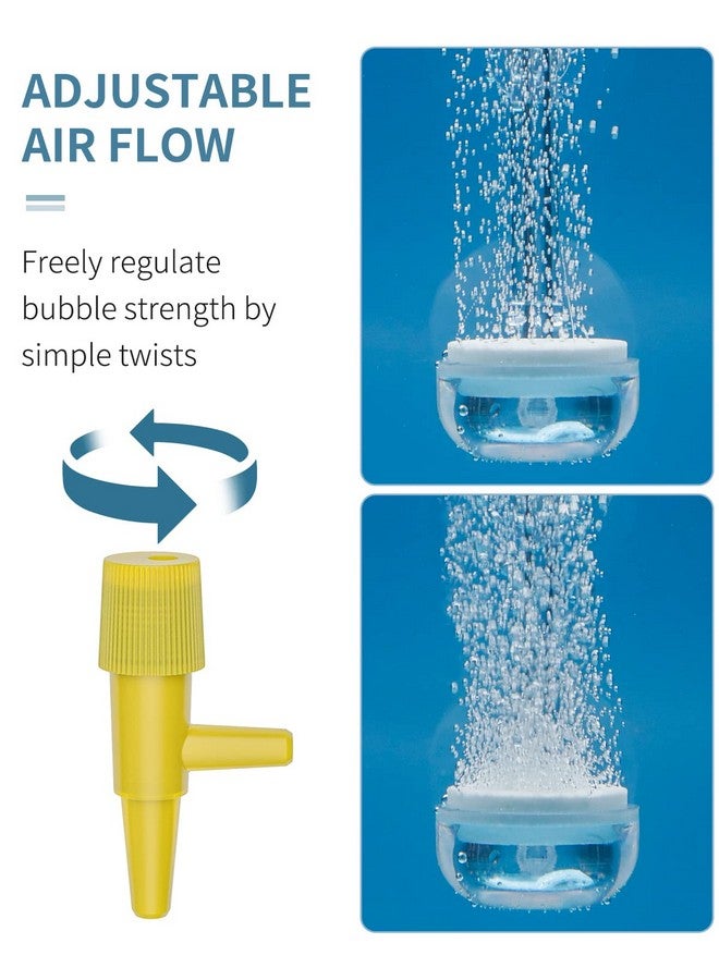 باوفلي قرص حجر هواء لحوض السمك من Pawfly، مجموعة حجر هواء لحوض السمك الصغير مقاس 0.9 بوصة، حجر هواء فائق الذوبان مع ملحقات لحوض السمك ودلو صغير (المضخة والأنابيب غير متضمنة) - Image 4