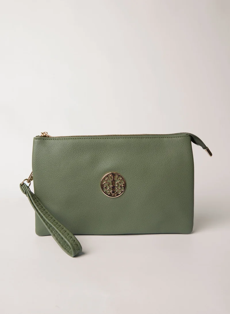 بلو فانيلا Clutch With Detachable Strap